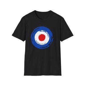 Mod Retro Target Graphic Unisex Softstyle T-Shirt - Design for the Mod Music lover